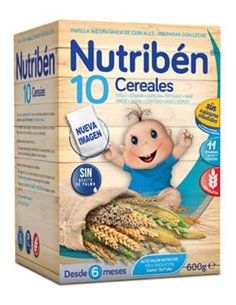 Nutriben Papilla 10 Cereales 600Gr. de Nutriben
