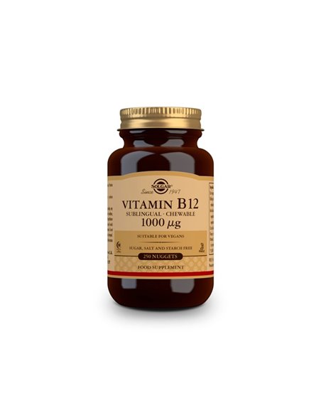 Vitamina B12 Cianocobalamina 1000Mcg 250Comp.Mast de Solgar