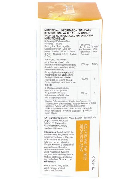 Altrient Vitamina C Liposomal 30Sbrs. de Altrient