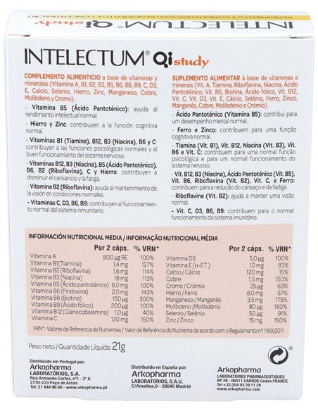Intelectum Study 30Cap. de Arkopharma