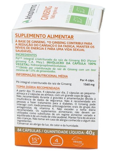 Ginseng 84Arkocapsulas. Bio de Arkopharma