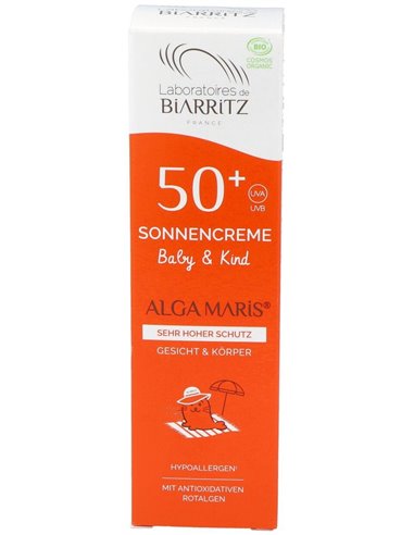 Crema Solar Niños Spf50+ 100Ml. Bio de Alga Maris - Lab. Biarritz