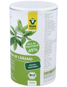 Proteína de cáñamo bio en polvo, 500g RF de Raab Vitalfood