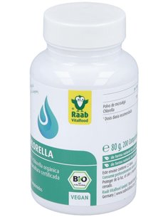 Alga Chlorella 200Comp. Bio Sg  Vegan de Raab Vitalfood