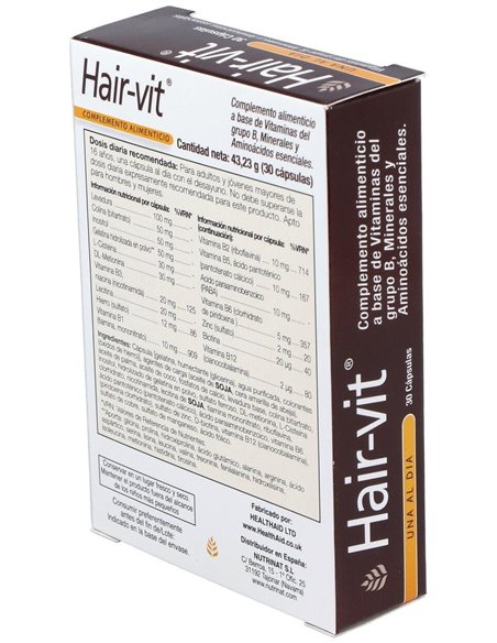 Hair-Vit 30Comp. Health Aid de Health Aid