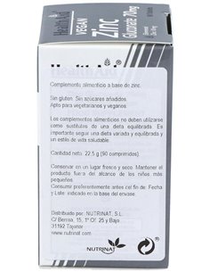 Gluconato De Zinc 90Comp.  Health Aid de Health Aid