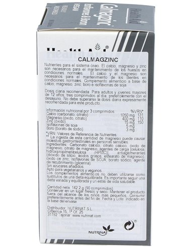 Calmagzinc 90Comp. Health Aid de Health Aid