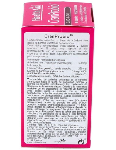 Cranprobio 30 Vcáps de Health Aid