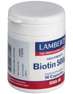 Biotina 500 µg de Lamberts