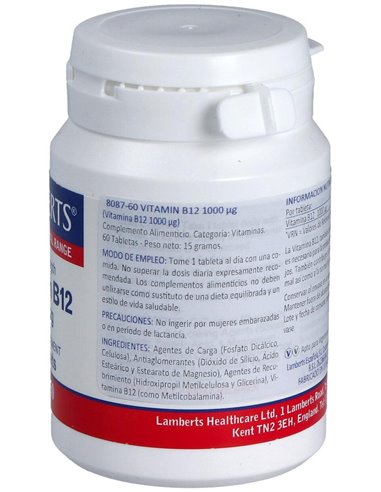 Vitamina B12 1000 µg de Lamberts