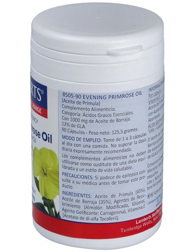 Aceite de Prímula y Borraja 1000 mg de Lamberts