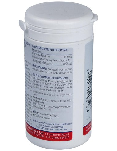 Hierba de San Juan 1332 mg (Hipericina 1000 µg) 120 Tabs. de Lamberts