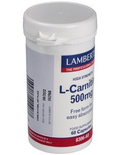 L-Carnitina 500 mg 60 Caps. de Lamberts