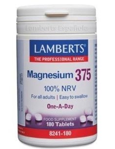 Magnesio 375 mg por tableta 180 Tabs. de Lamberts