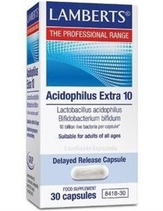 Acidophilus Extra 10 (10000 millones por cápsula) de Lamberts