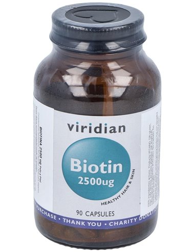 Biotina 2500Ug 90Cap.Veg. de Viridian
