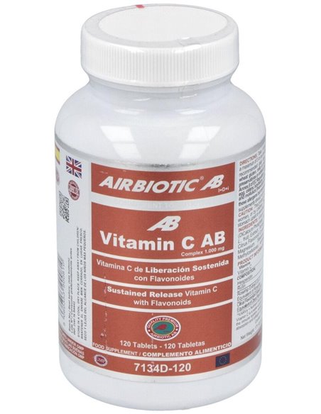 Vitamina C 1000Mg. Liberacion Sostenida 120Comp. de Airbiotic