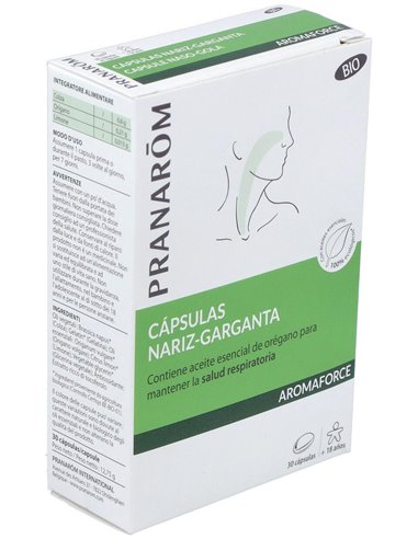 Aromaforce Nariz-Garganta 30Cap. Bio de Pranarom P.Acabado