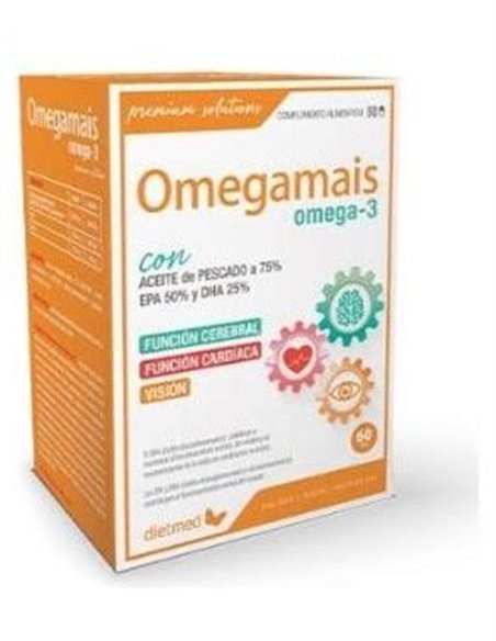 Omegamais Omega 3 60Perlas. de Dietmed