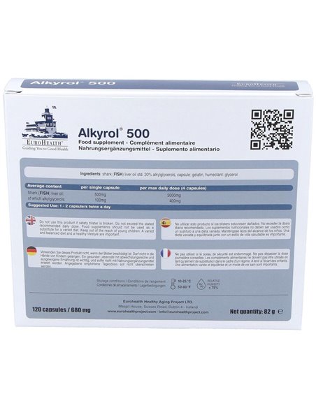 Alkyrol 500Mg. 120Cap. Health de Eurohealth