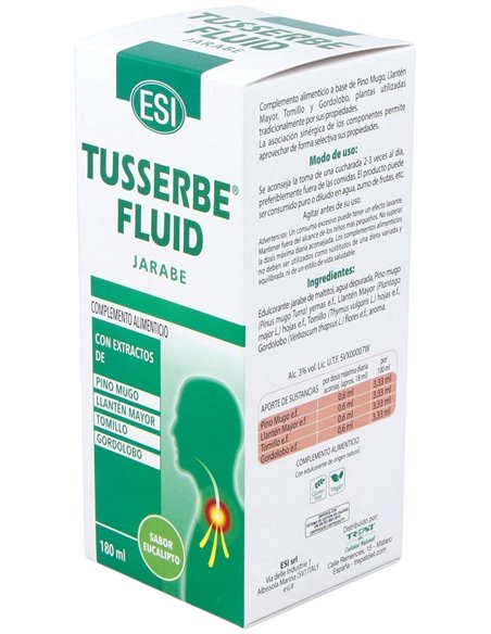 Tusserbe 2 Fluid Jarabe 180Ml. de Trepatdiet-Esi