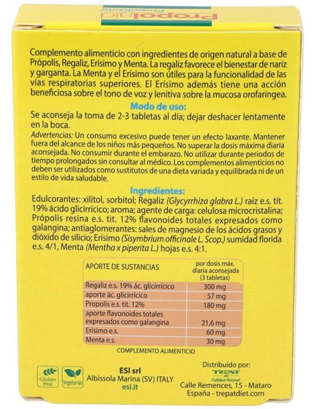 Propolaid Propolgola Sabor Menta 30Comp. de Trepatdiet-Esi