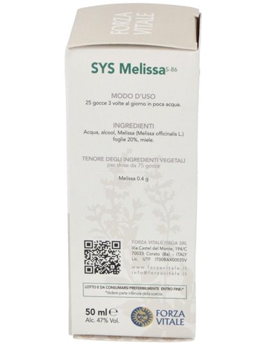 Sys.Melisa 50Ml. de Forza Vitale