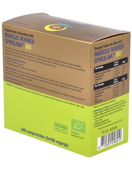 Spirulina Bio Recarga 540Comp. Marcus Rohrer de Marcus Rohrer