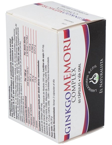 Ginkgomemori 60Cap. de El Naturalista