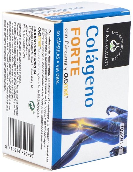 Colageno Forte Colageno+Ovomet+Curcuma 60Cap. de El Naturalista
