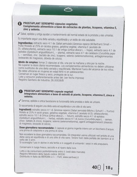 Prostaplant Serenpro 40Cap. de Santiveri