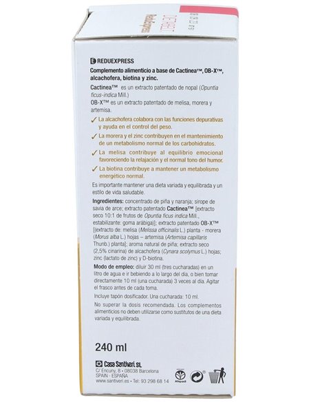 Dietabelt Quema Reduexpress 240Ml. de Santiveri