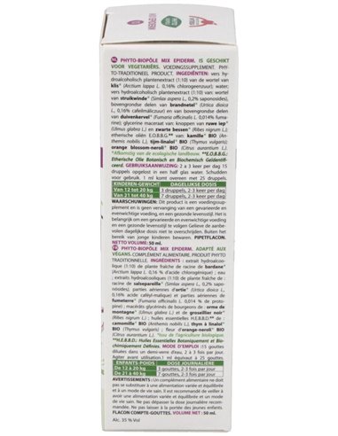 Phyto-Bipole Mix-Epiderm (Piel) 50Ml. de Phytobiopole