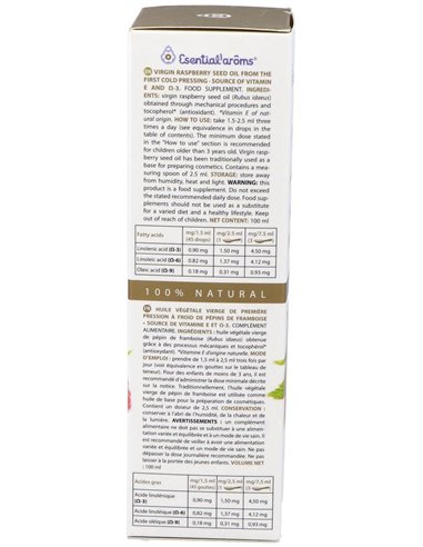 Pepita De Frambuesa Aceite Vegetal 100Ml. de Esential Aroms