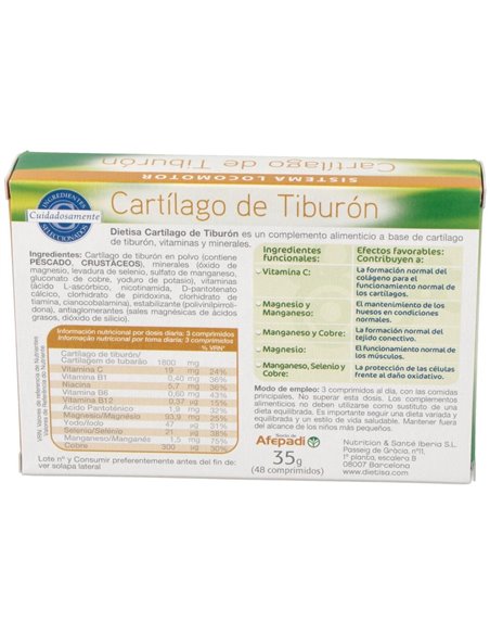 Cartilago De Tiburon (Ideceron) 48Comp. de Dietisa (Dielisa)