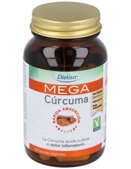 Mega Cúrcuma  Envase 50 Cápsulas(25 Días) de Dielisa®