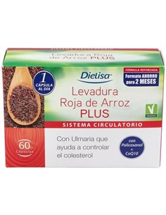 Dts Levadura Roja De Arroz Plus  60 Cápsulas  Envase 60 Cápsulas(60 Dias) de Dielisa®