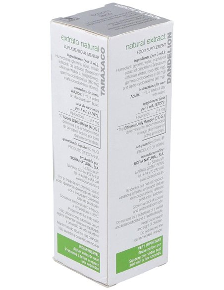 Ext. Diente De Leon Xxi 50Ml. S/Al de Soria Natural