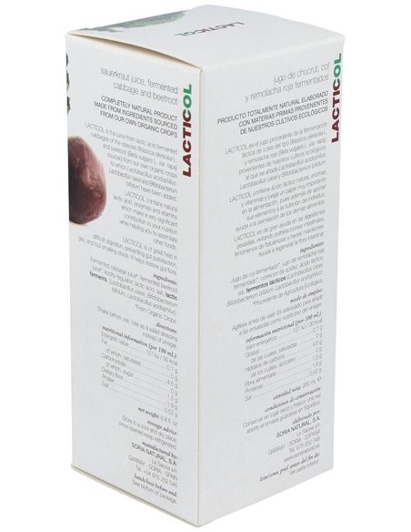 Lacticol Ecologico Jugo De Chucrut 200Ml de Soria Natural