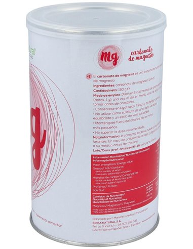Carbonato Magnesio 150Gr de Soria Natural