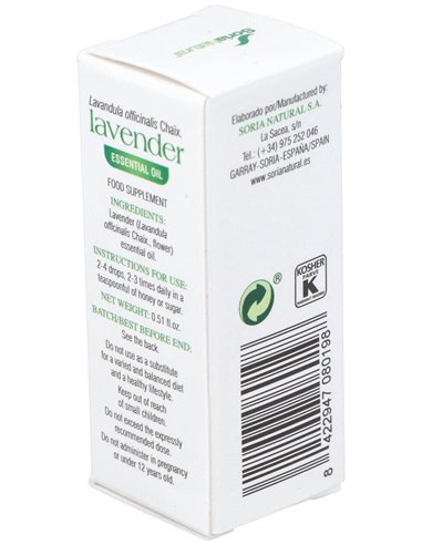 Esencia Lavanda 15Ml. de Soria Natural