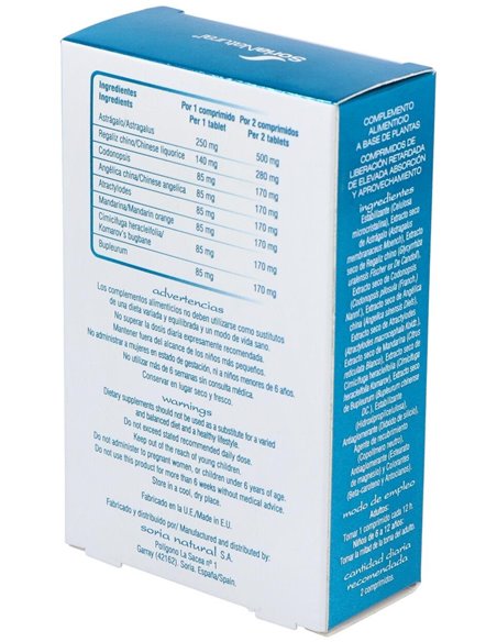 Chinasor 12 Bu Zhong Yi Qi Wan 30Comp. de Soria Natural