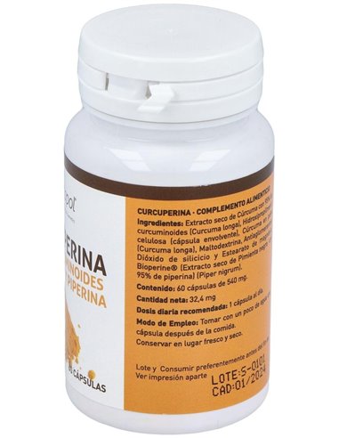Curcuperina (95% Curcumina y 95% Piperina)  de Plantapol
