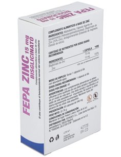 Fepa-Zinc 15Mg. 60Cap. de Fepadiet