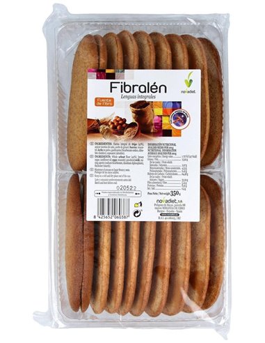 Galletas Fibralen Lenguas Integrales 350Gr. de Novadiet