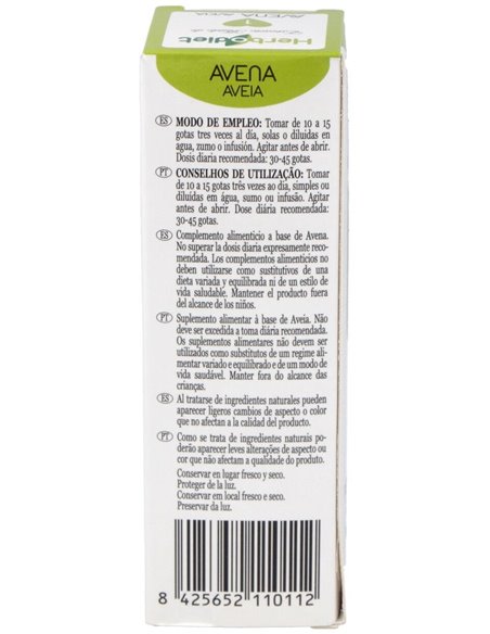 Extracto Avena Sativa Envase de 50 ml. de Novadiet