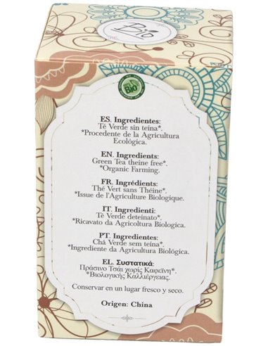 Té Verde Sin Teína Bio 28 g  de Artemis Bio