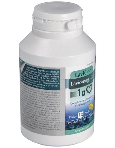 Laviomega 3 1G 120 Perlas de Lavigor
