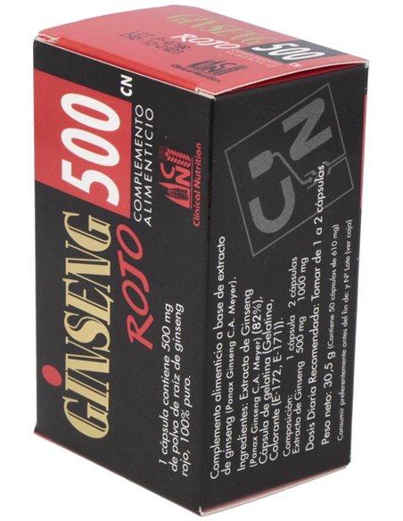 Ginseng Rojo 500Mg. 50Cap. de Cn Clinical Nutrition