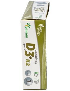 Vitamina D3+K2  2500ui 60Cap. de Pinisan 2